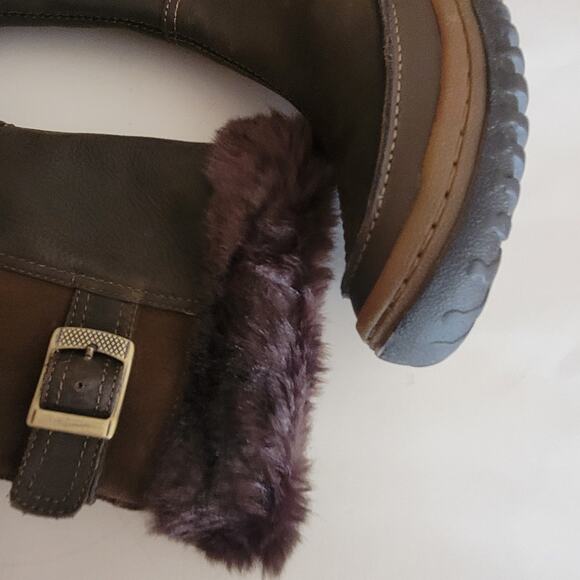 Merrell Decora Chant Waterproof Boots Womens 9 Mocha Winter Snow Boots Mid Calf - Picture 12 of 16